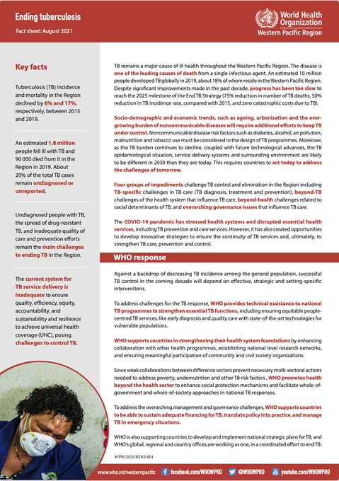 Ending tuberculosis