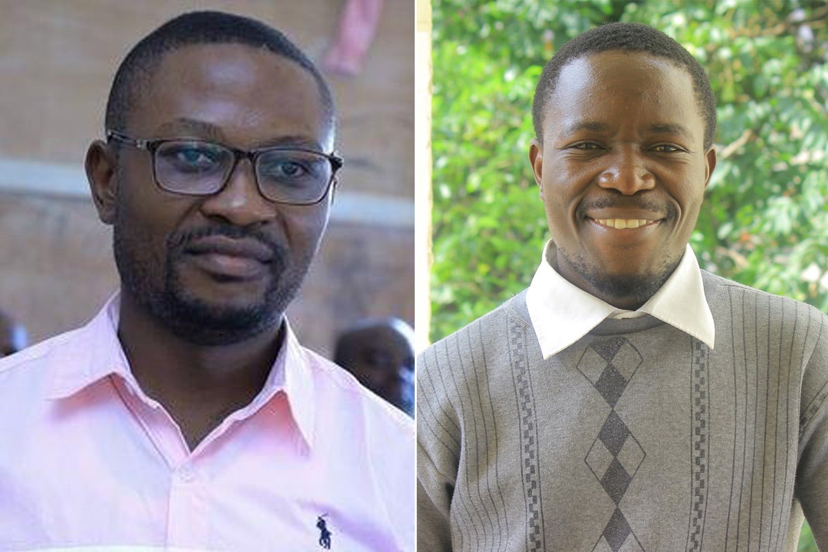 Parfait Muhani (left),  Ghislain Muhiwa