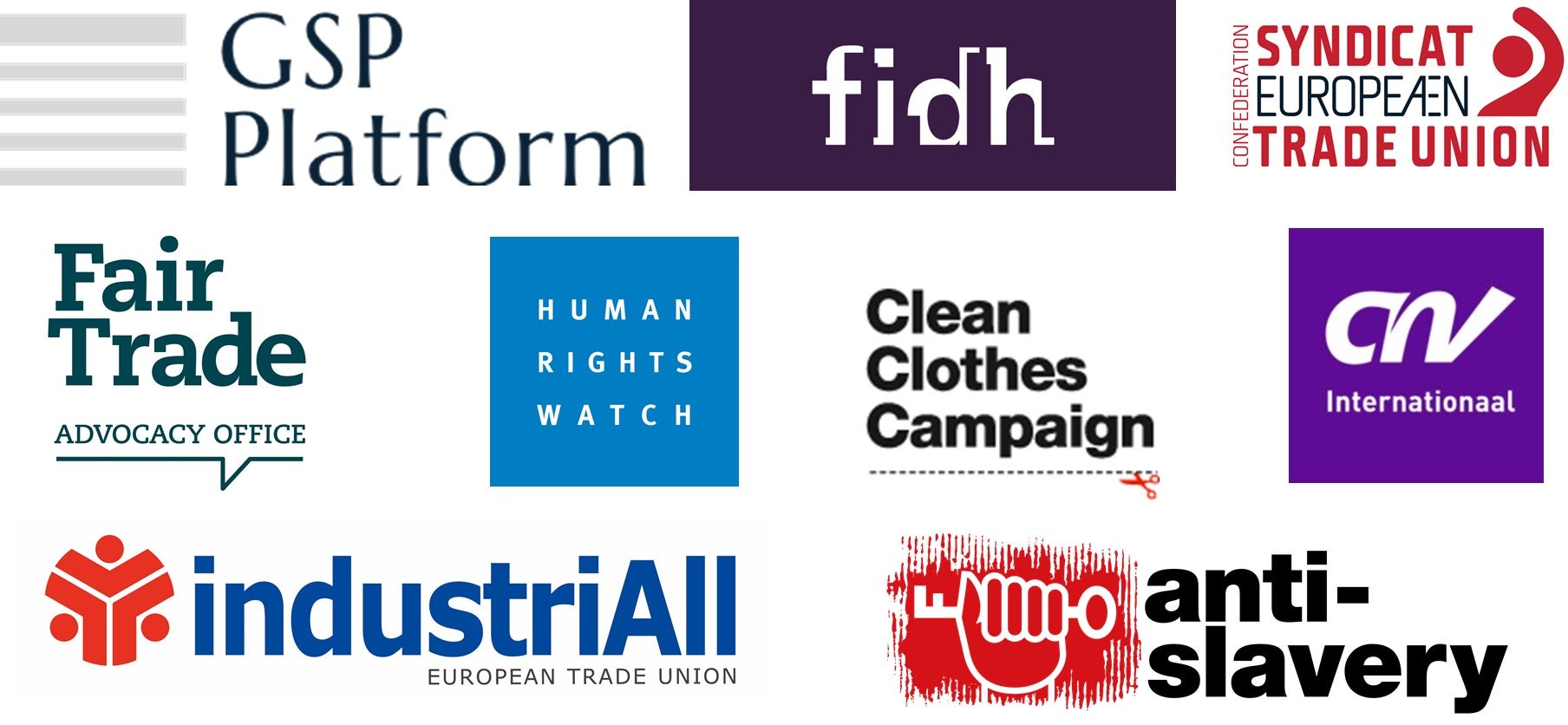 GSP Joint Statement NGO Logos