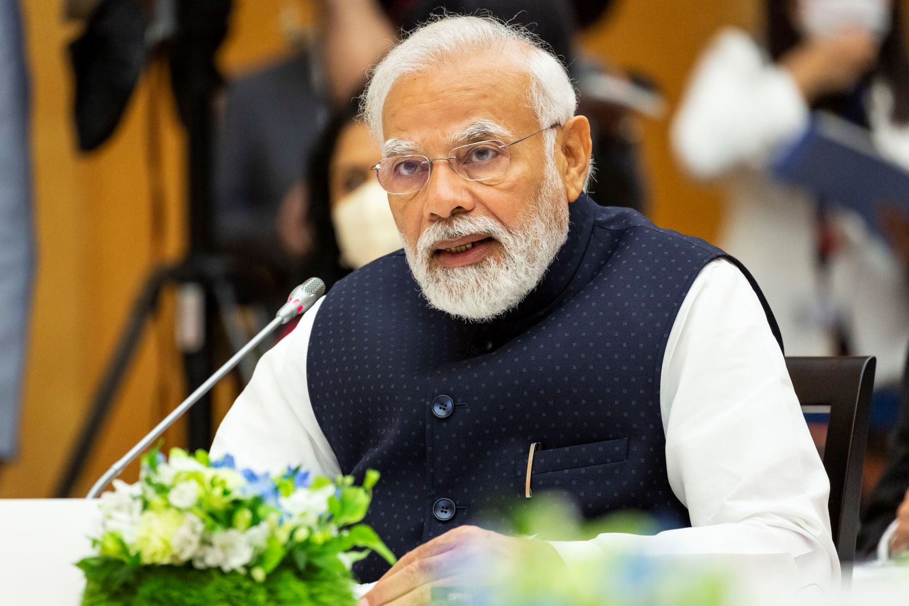 Indian Prime Minister Narendra Modi attends the Quad leaders summit meeting