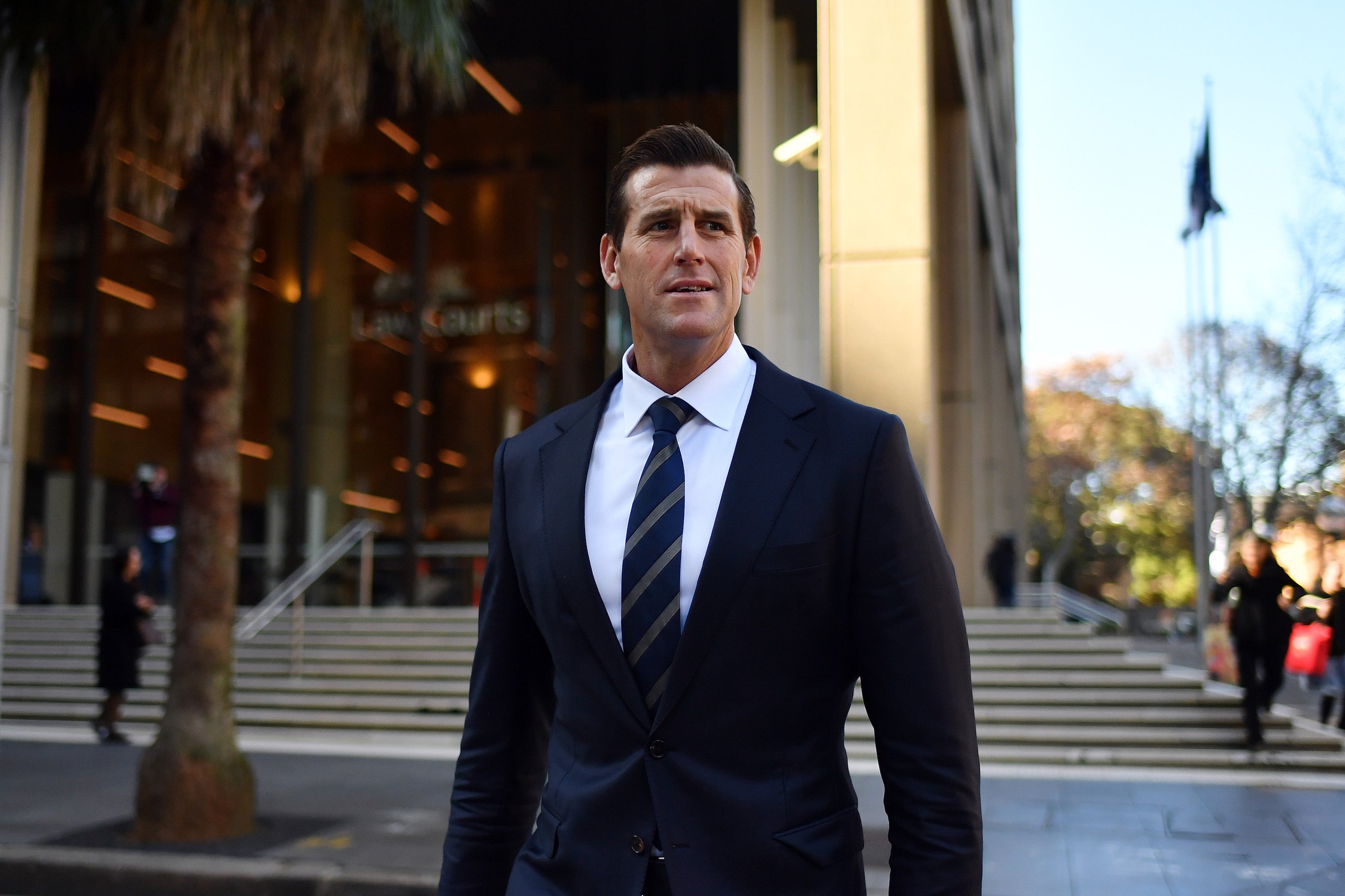 Ben Roberts-Smith departs the Federal Court of Australia in Sydney, June 9, 2021. 