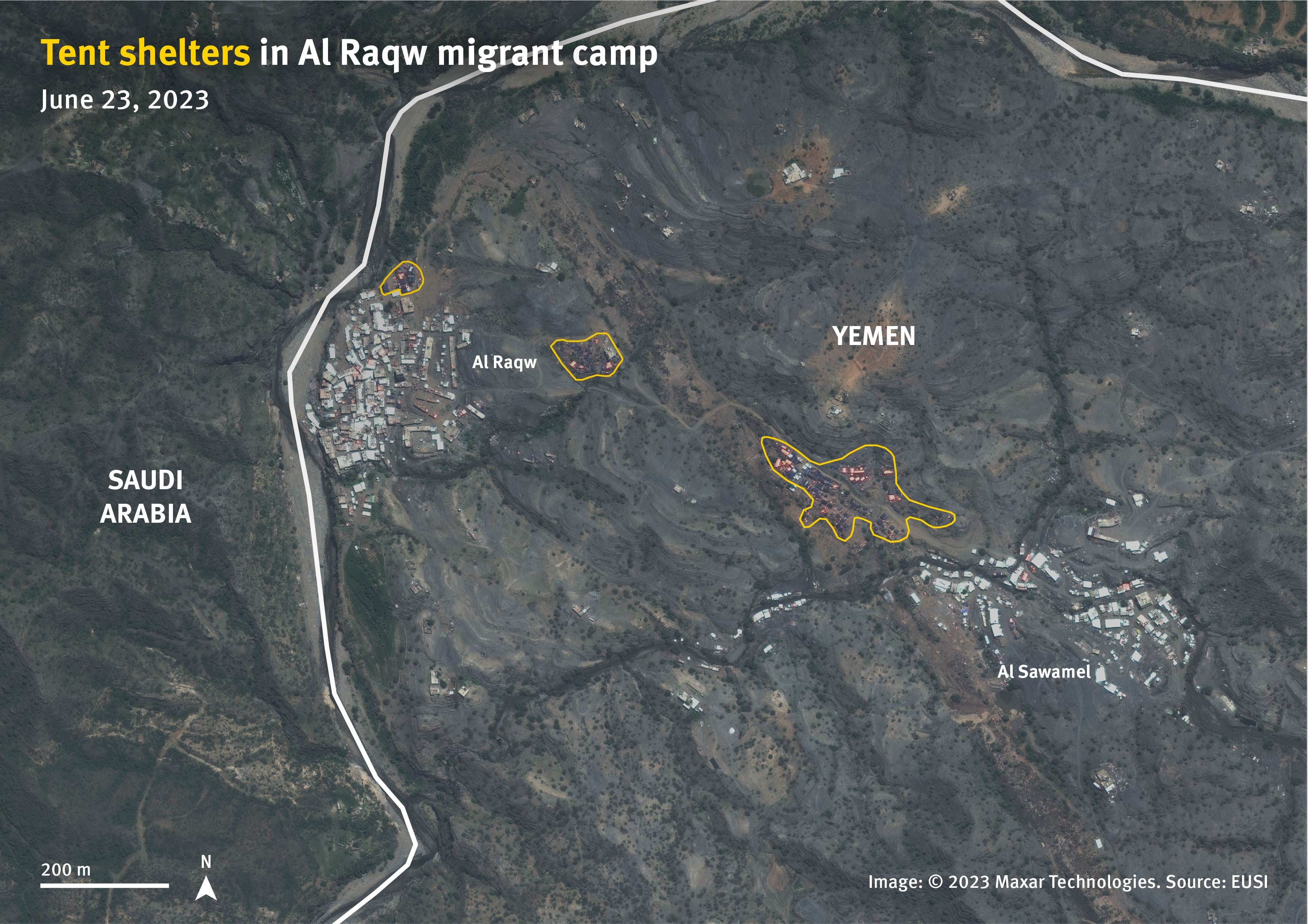 202308rmr_saudiarabia_yemen_Al_Raqw_migrant_camp_23June2023
