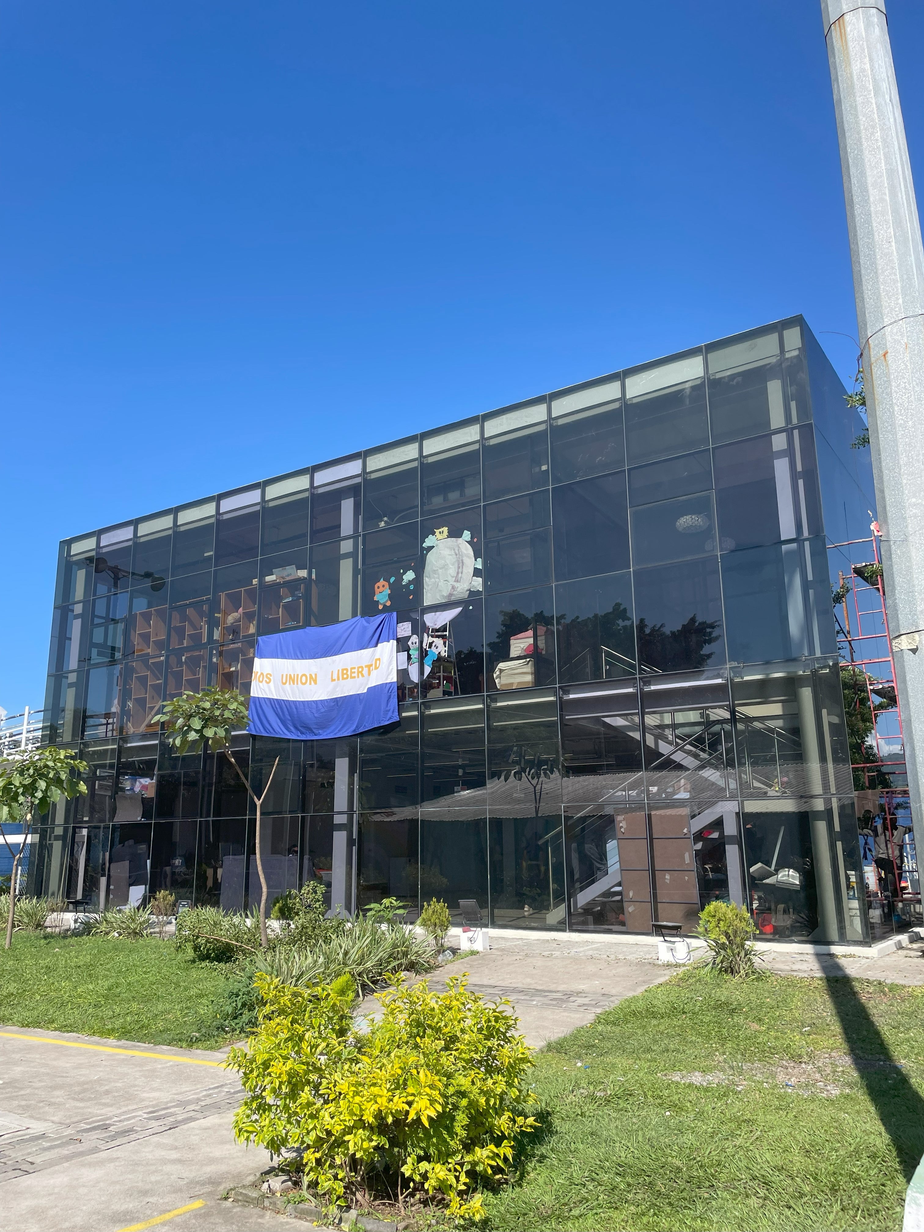 Exterior of a modern building