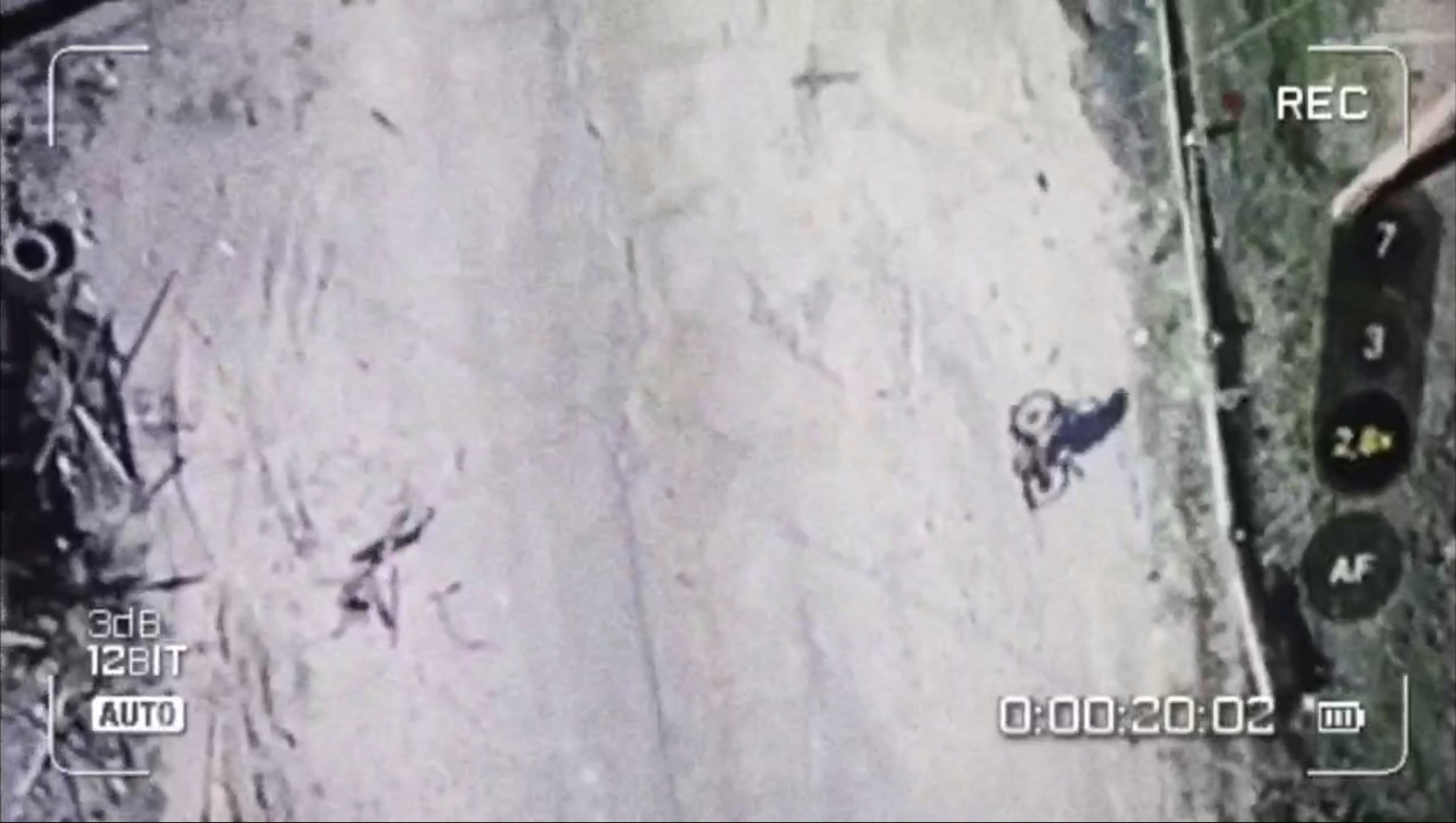 Une image d'une vidéo de drone publiée sur la chaîne Telegram « De Marioupol aux Carpates ».