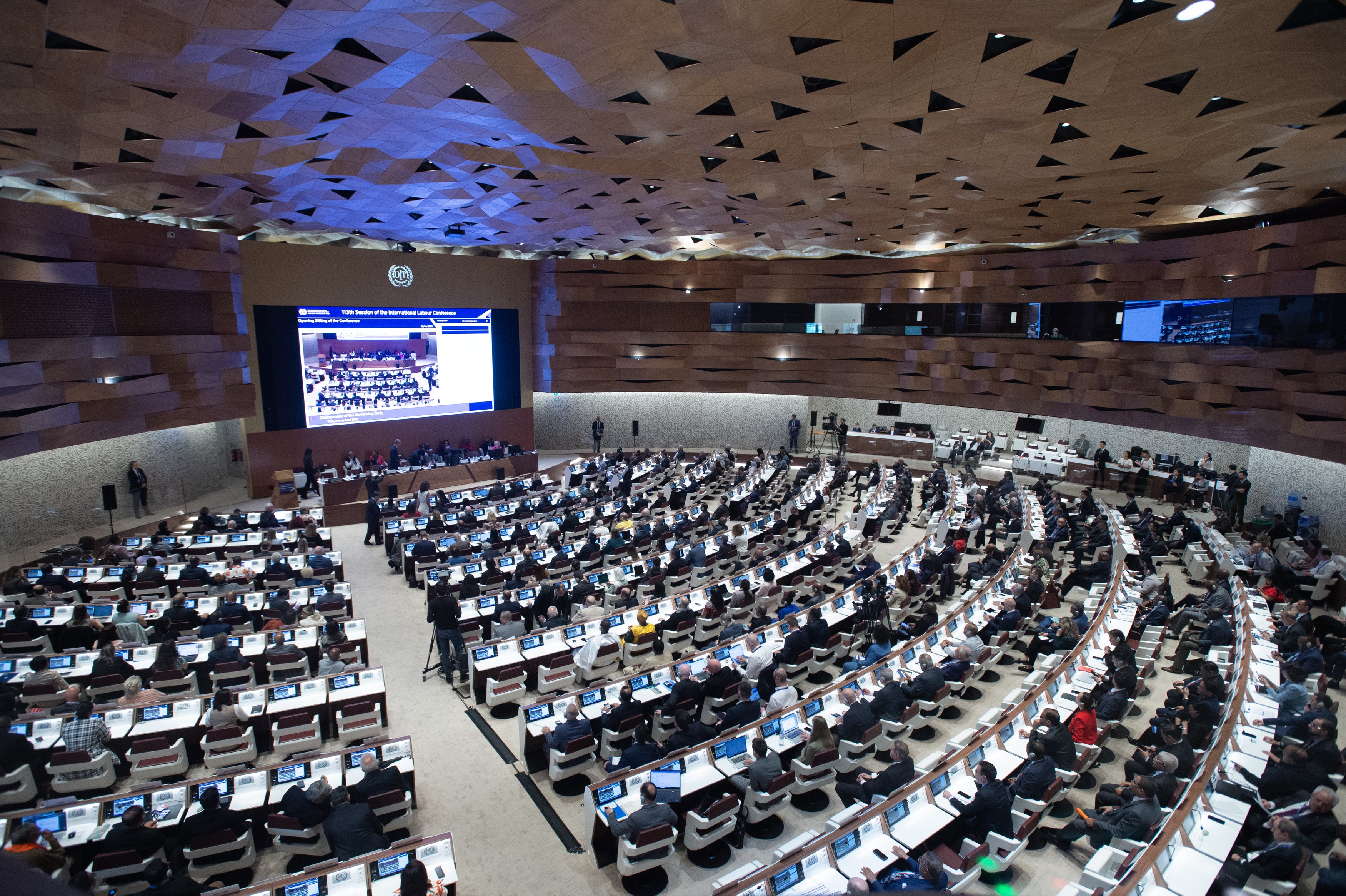 Opening Ceremony of the 113th International Labour Conference in Geneva, Switzerland, June 2, 2025. 