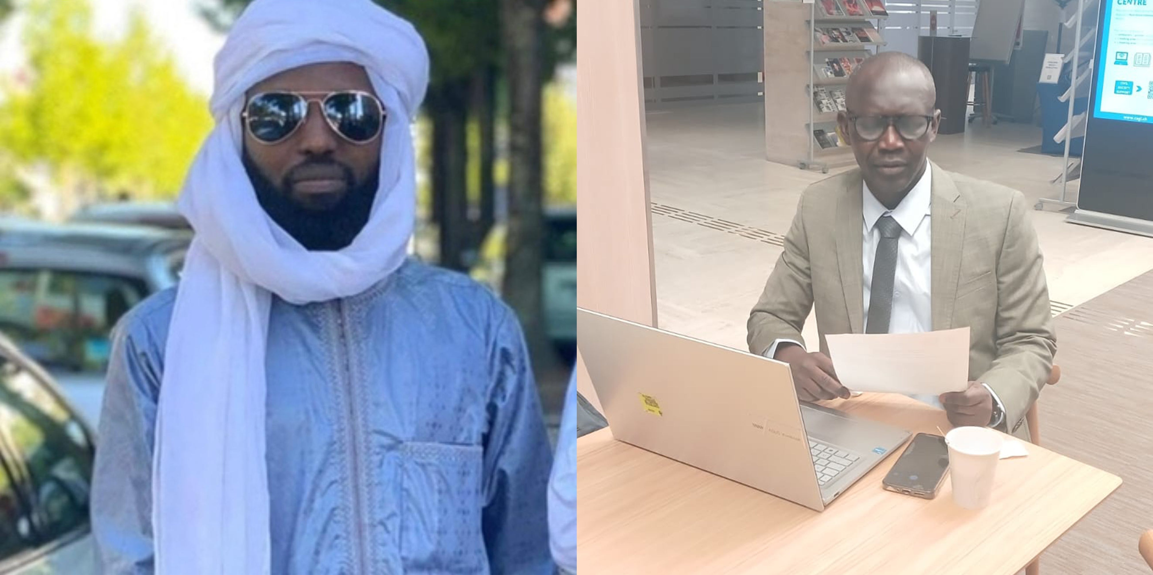  Charfadine Galmaye Saleh (à gauche) et Makaila Nguebla. 