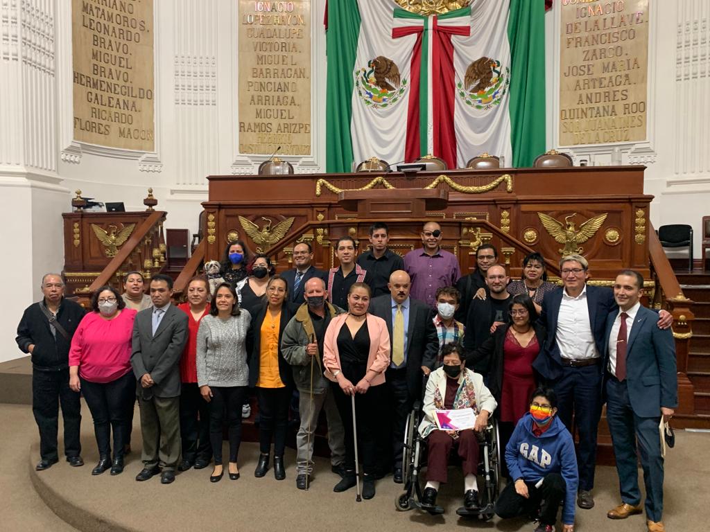People standing in Mexico City Congress