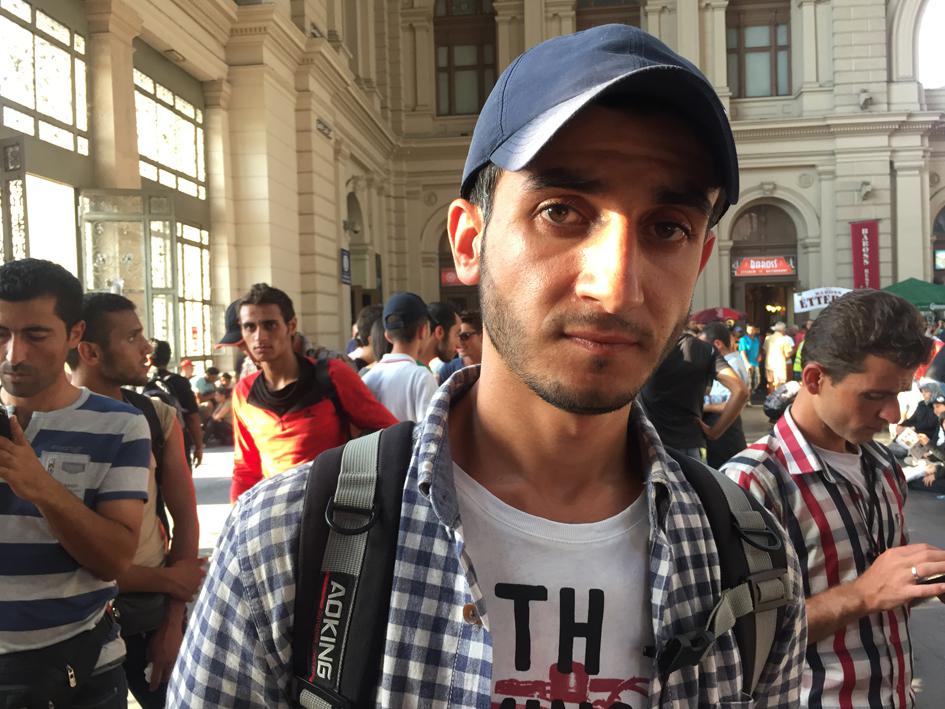 Doctor Ali, 25, spent four years working in the hospital in Saraqib, Syria. He fled after he witnessed a close friend killed in a barrel bomb explosion dropped by a Syrian army helicopter.