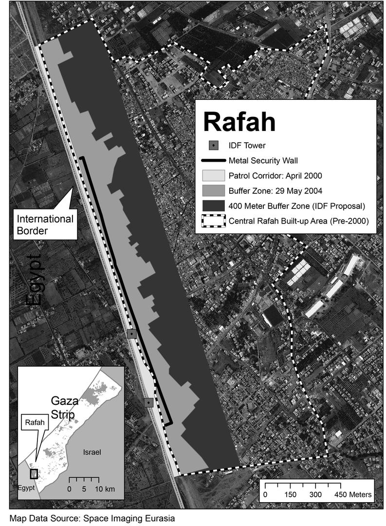 Satellite image of Rafah