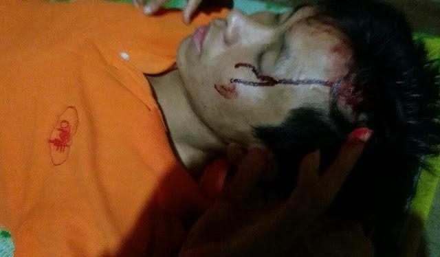 Tran Minh Nhat after being assaulted in Lam Dong on February 22, 2016. 