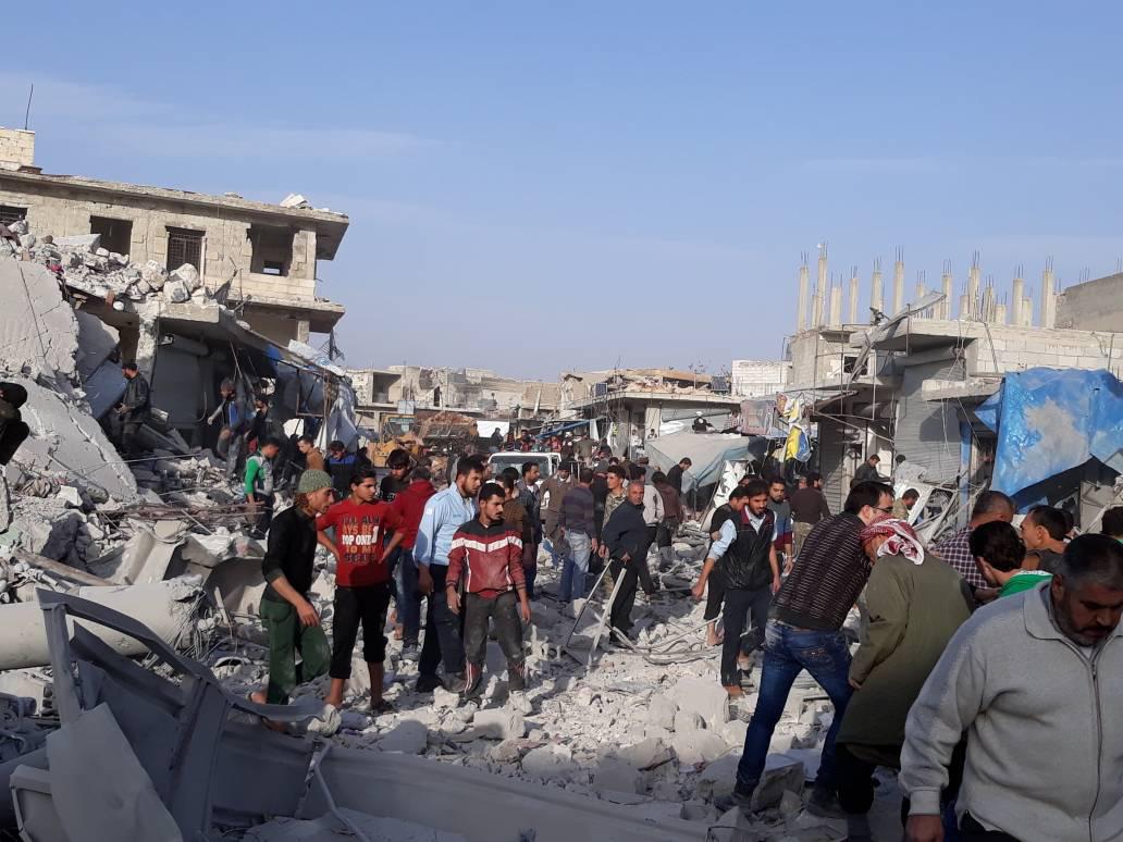 The Atarib public market after the strike