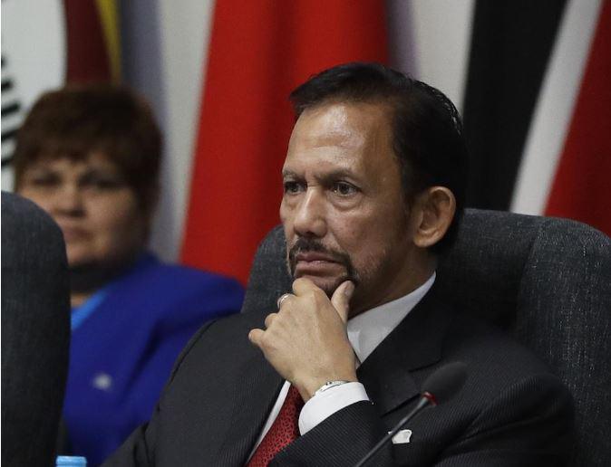 Le sultan de Brunei Hassanal Bolkiah, photographié lors d’une réunion des chefs de gouvernement du Commonwealth (CHOGM) à Londres, le jeudi 19 avril 2018.