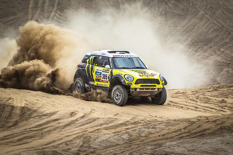 Un participant au Rallye Dakar en 2013 