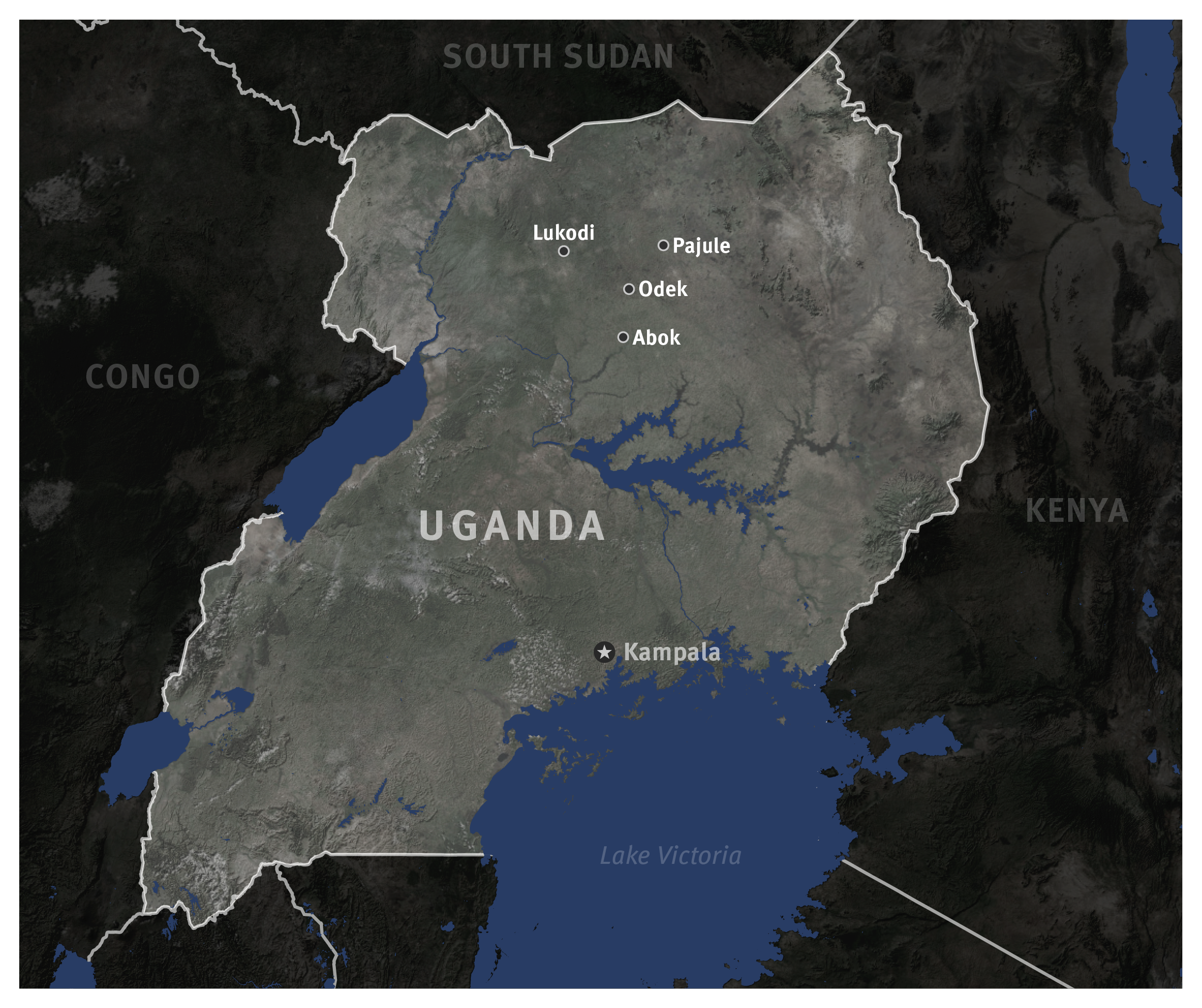 Map of Uganda