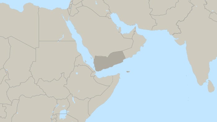 map of Yemen