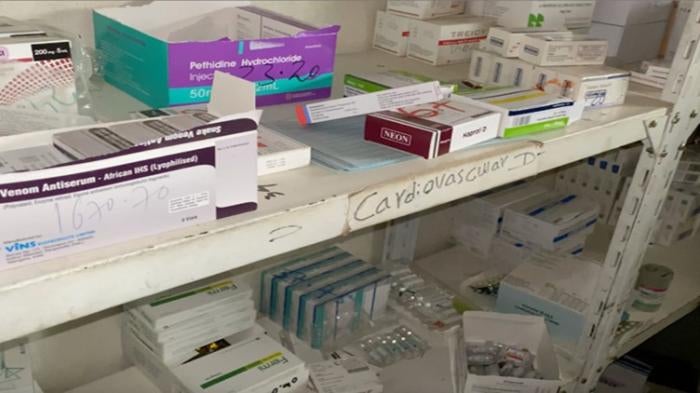 Footage obtained by Human Rights Watch showing the aftermath of looting and damage to the pharmacy in Saint Mary’s hospital recorded on November 30, 2020, according to the person recording and the video’s metadata. Audio narration removed to protect their identity. 