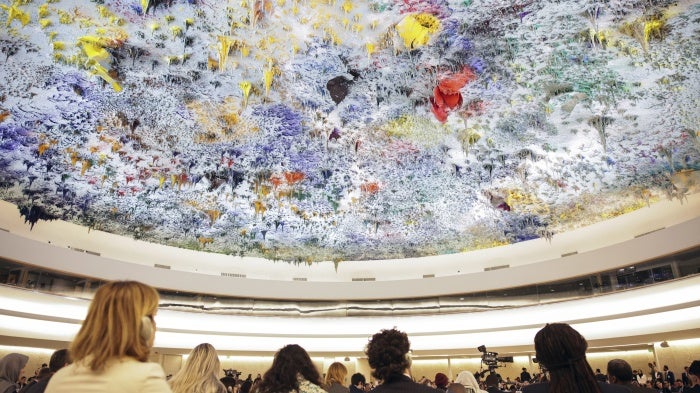A session of the United Nations Human Rights Council, Geneva, Switzerland, February 26, 2024.