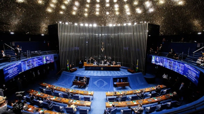 The Brazilian Senate in Brasilia, February 1, 2021.
