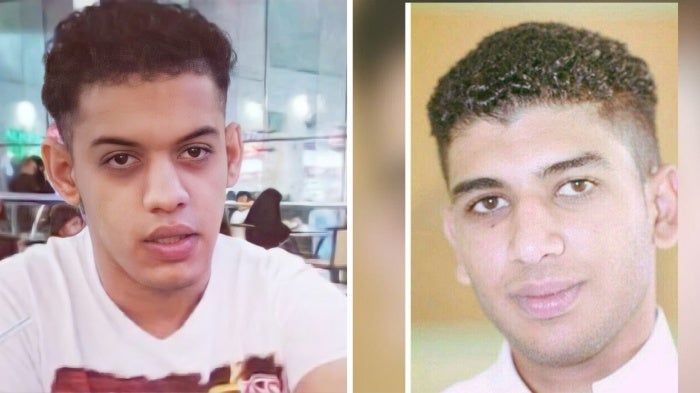 Jalal al-Labbad (L) and Abdullah al-Derazi. 