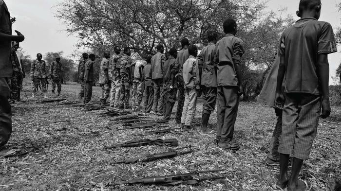 disarmament and release ceremony in Jonglei state