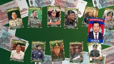Photos of Cambodian generals