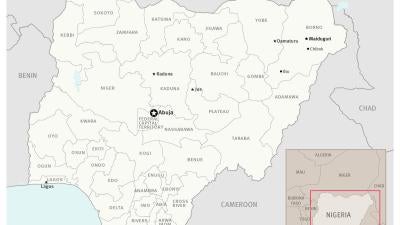Overview map of the provinces of Nigeria