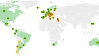 New Map Shows Marriage Equality, Civil Unions and Registered Partnership Worldwide