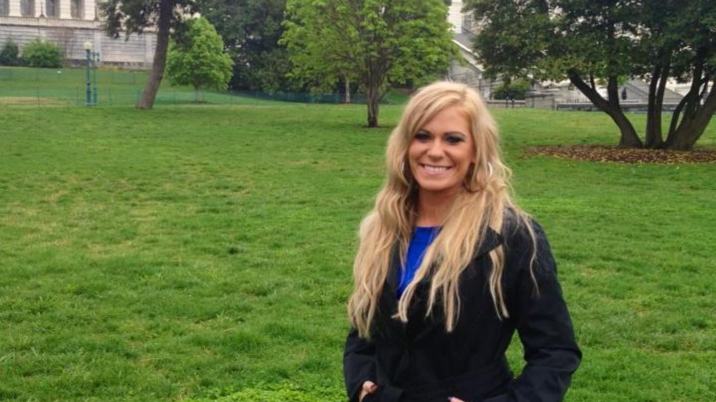 Liz on the day she spoke in front of Congress about rape in the military as part of Service Women’s Action Network (SWAN). Washington D.C. 2013 . 