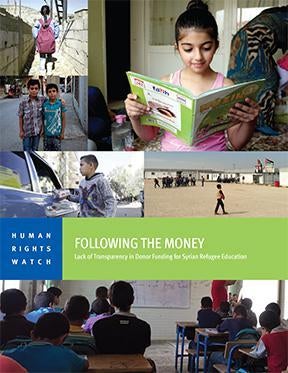Cover of the Children's Rights report on Syrian Refugees in Turkey, Lebanon, and Jordan 