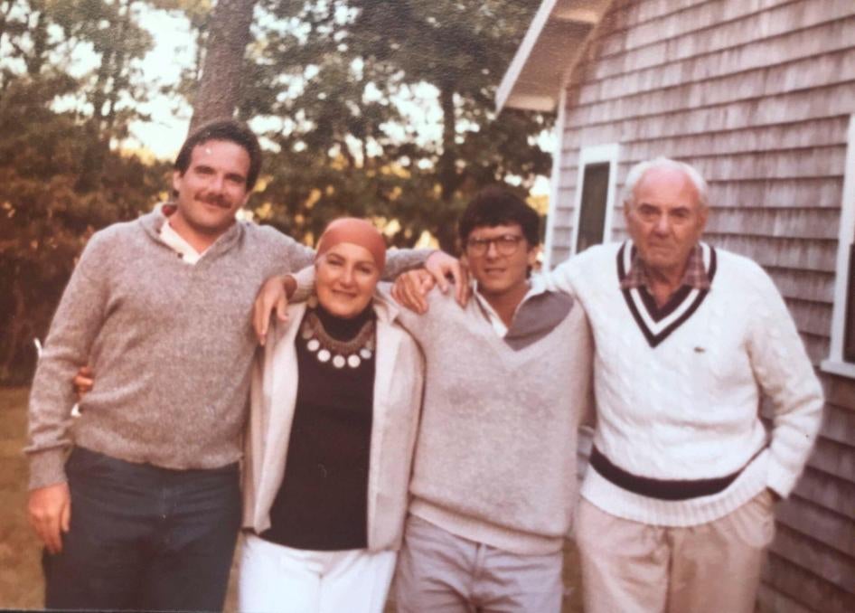 Clifford Brody, Doris “Prettynka” Brody, Reed Brody and Ervin Brody in Dennisport Cape Cod, Massachusetts.