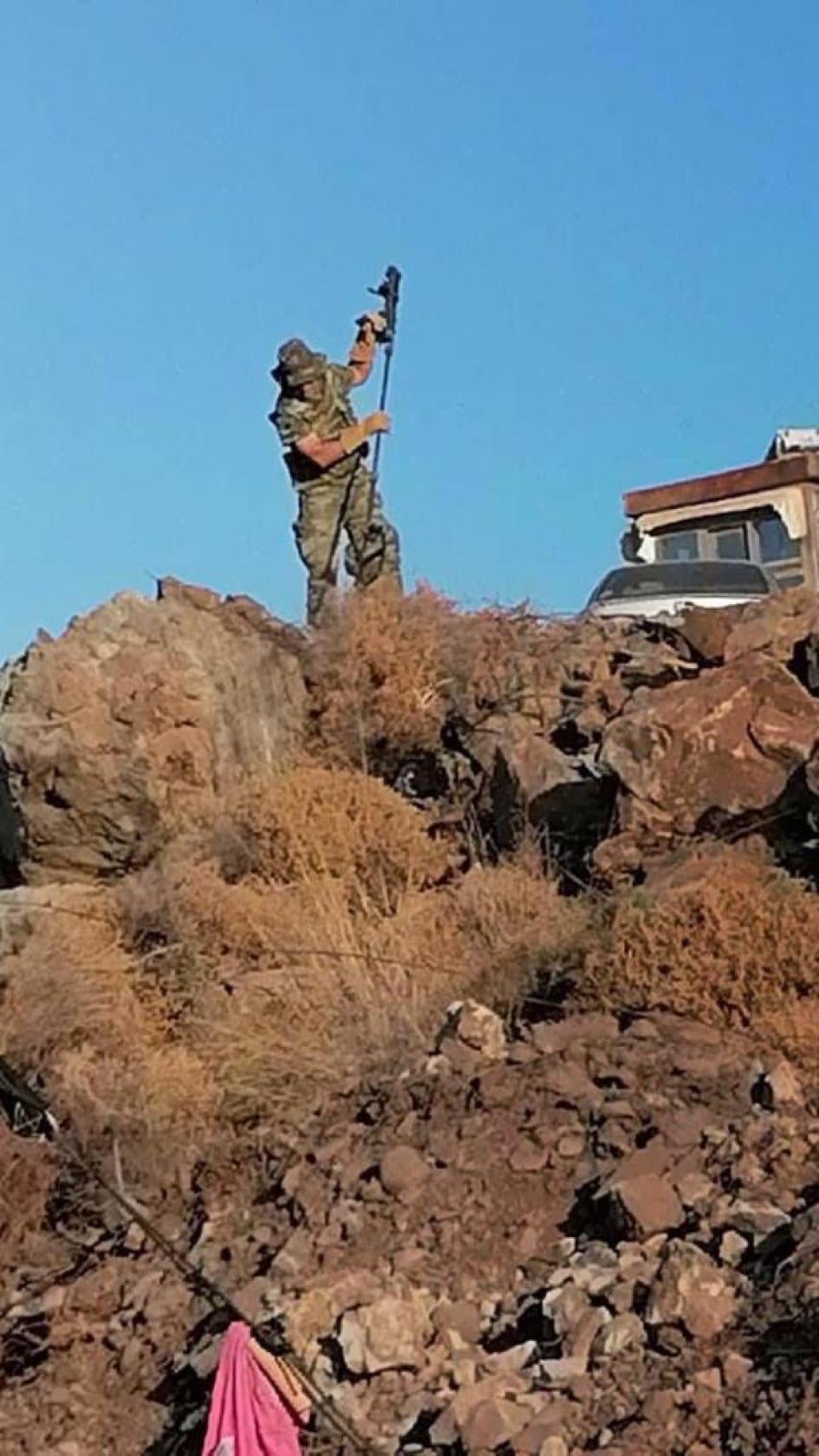 Greek military’s clearance operations in Mavrovouni