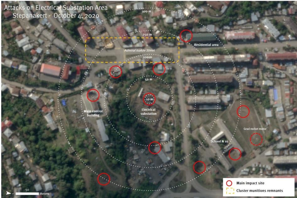 Satellite image recorded on October 8, 2020