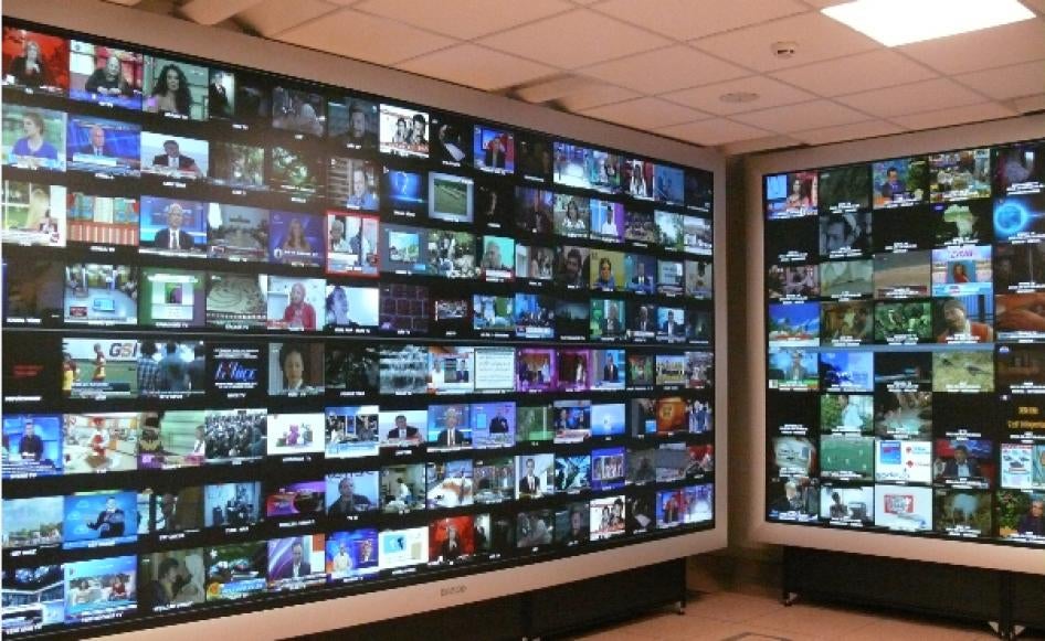 The Monitoring Center of the Radio and Television Supreme Council (RTÜK) where the broadcasts of more than 1780 radio and television stations are regulated.  November 9, 2020 