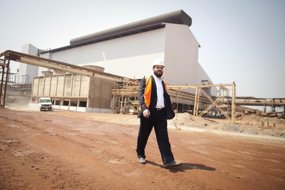 Israeli billionaire Dan Gertler walks through the Katanga Mining Ltd. copper and cobalt mine complex in Kolwezi, Democratic Republic of Congo, August 1, 2012.