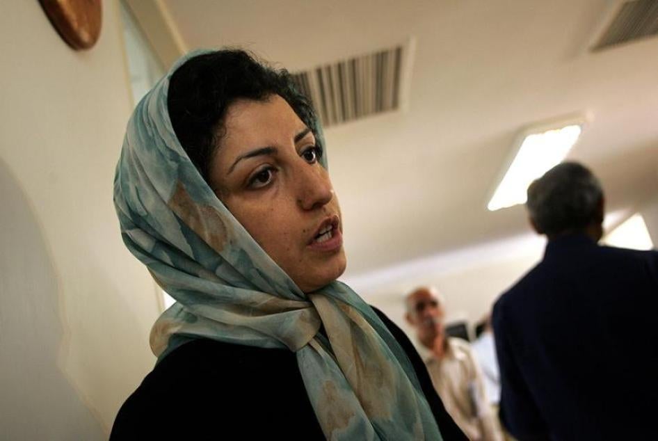 La militante iranienne des droits humains Narges Mohammadi, photographiée à Téhéran le 25 juin 2007.