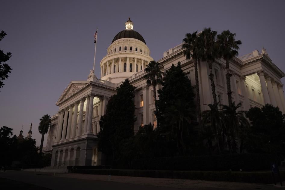 A view of California’s capitol, where the state legislature passed the CARE Act on August 31, 2022. 