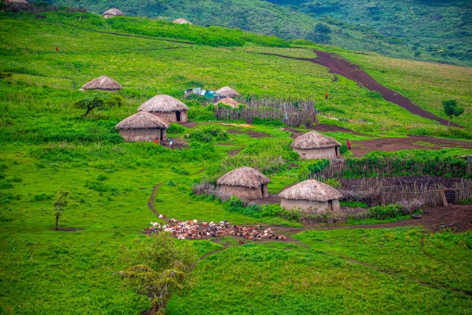 Maasai village in the Ngorongoro Conservation Area, Tanzania, February 8, 2022. 