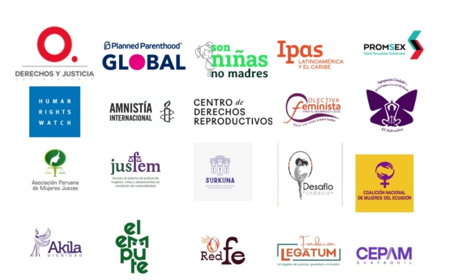 Logotipos de organizaciones firmantes.