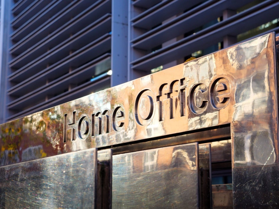 The exterior of the UK’s Home Office building in London, November 20, 2024
