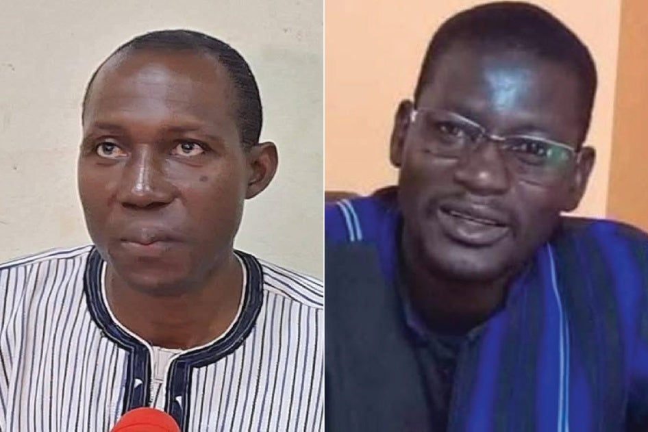 Photos de Guezouma Sanogo (à gauche) et Boukari Ouoba.