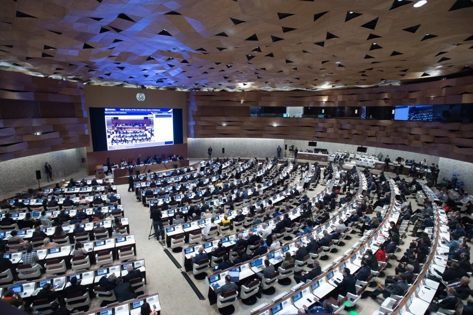Opening Ceremony of the 113th International Labour Conference in Geneva, Switzerland, June 2, 2025. 