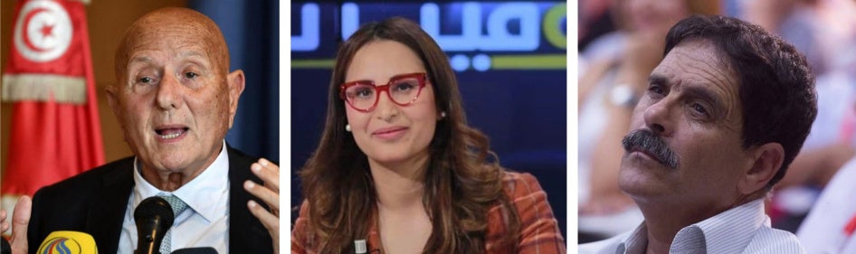 من اليسار إلى اليمين: أحمد نجيب الشابي © خا ص; شيماء عيسى © خا ص; العياشي الهمامي © خا ص