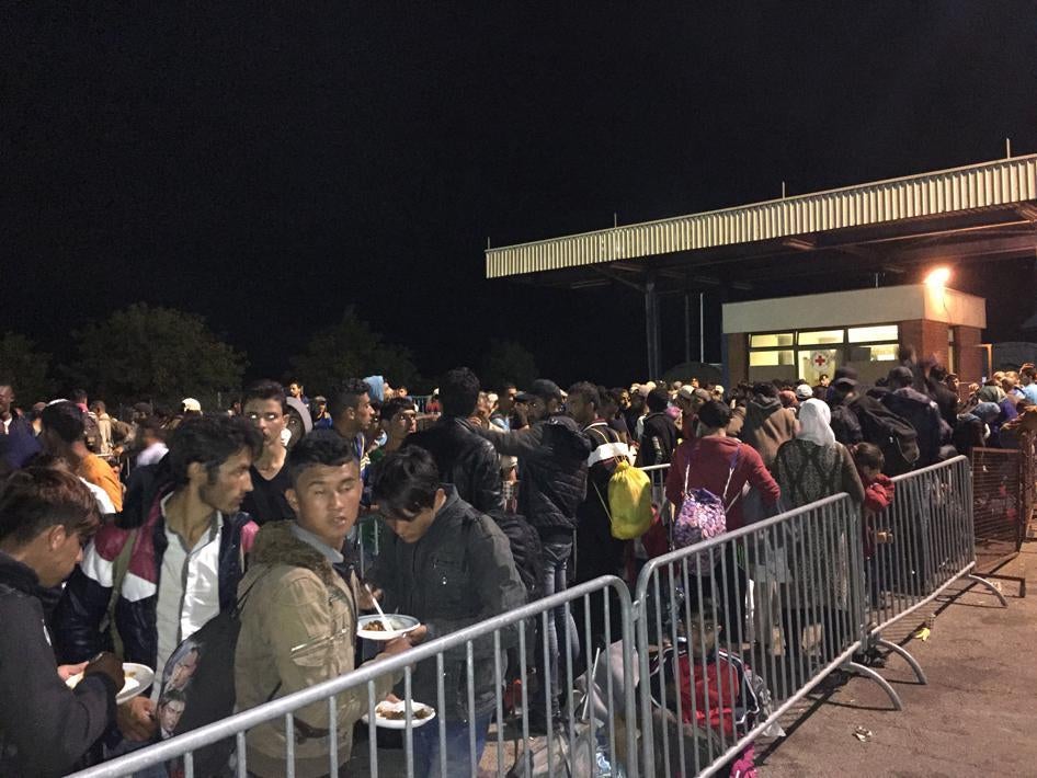 Croatia refugees Opotovac Camp 