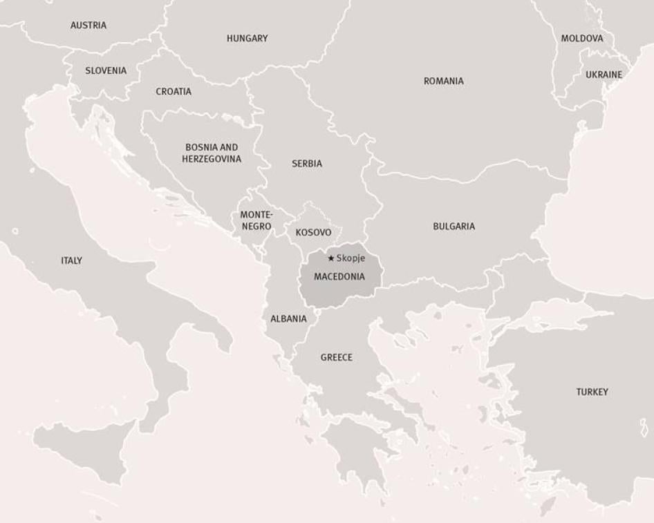 map of macedonia region