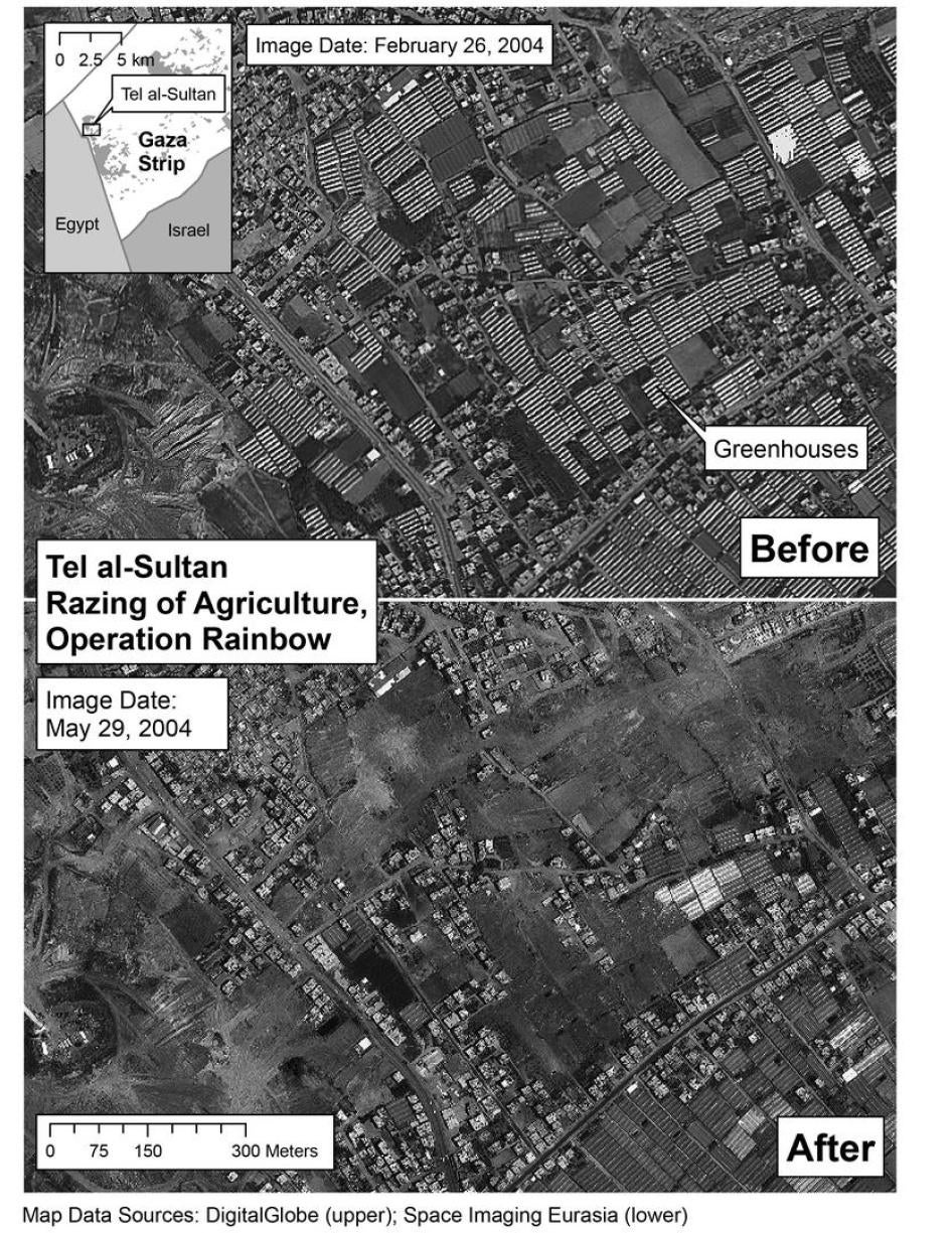 Satellite image of Rafah