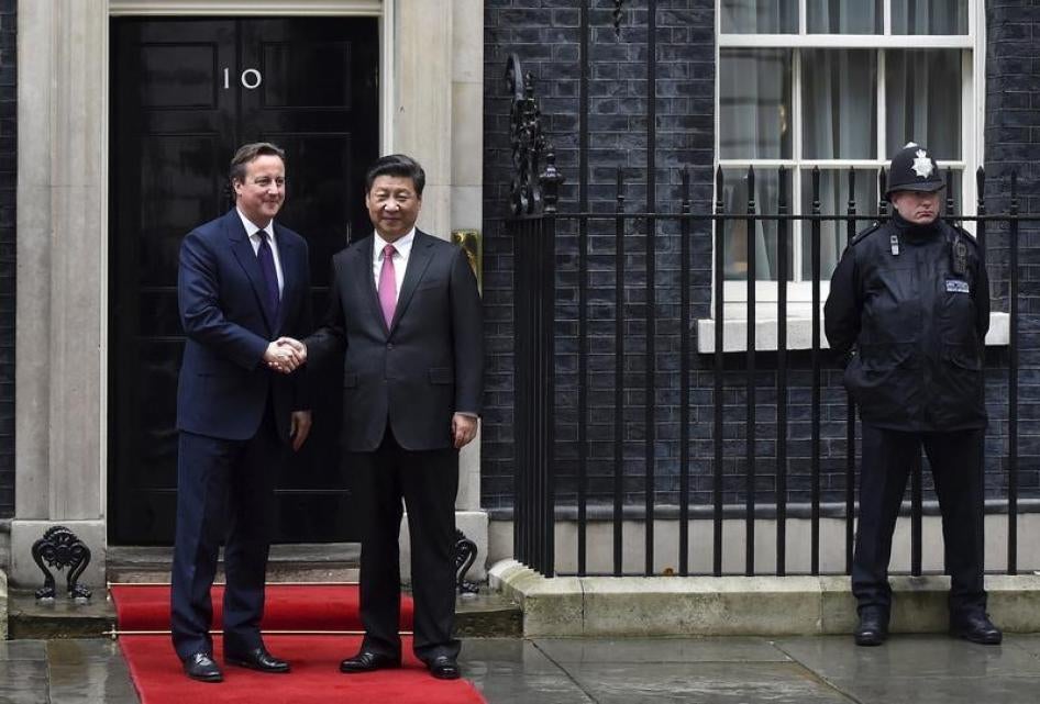 David Cameron and Xi Jinping