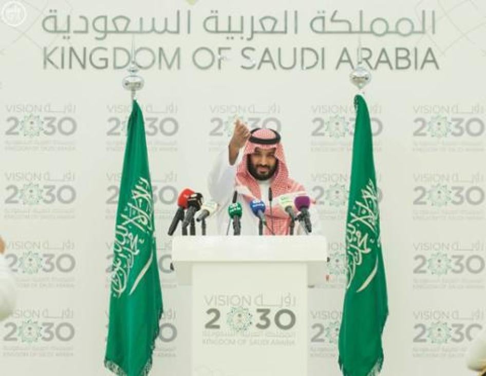 Saudi Arabia's Deputy Crown Prince Mohammed bin Salman attends a press conference in Riyadh, May 4, 2016.