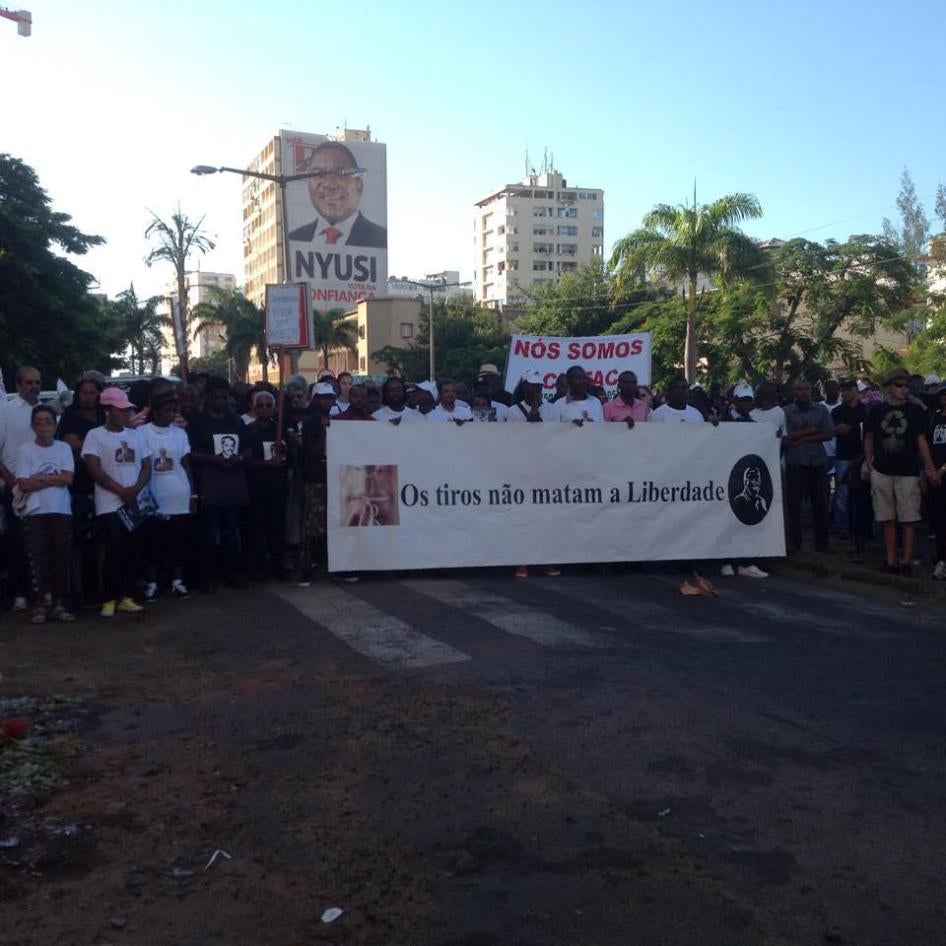 O assassinato do advogado constitucionalista Gilles Cistac em Março de 2015 desencadeou protestos que exigiam o fim dos assassinatos e da intimidação. 