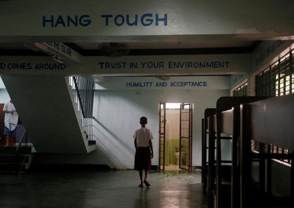 Boys undergoing drug rehabilitation are pictured inside a dormitory at a government run rehab center in Taguig, Metro Manila, Philippines December 12, 2016.