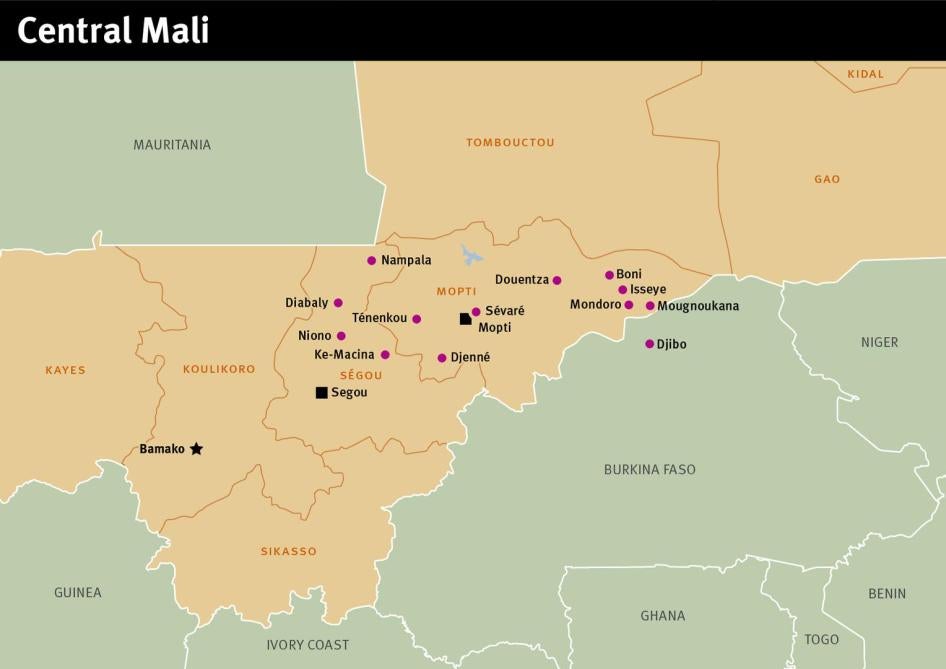 Map of Central Mali, September 2017